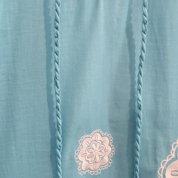 Mud Pie Blue and White Tunic Top Small - Picture 8 of 15